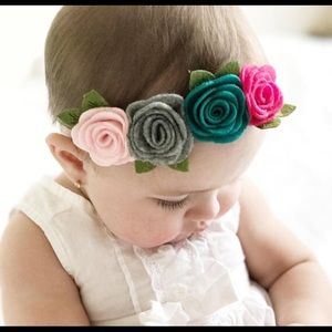 Roses felt headband